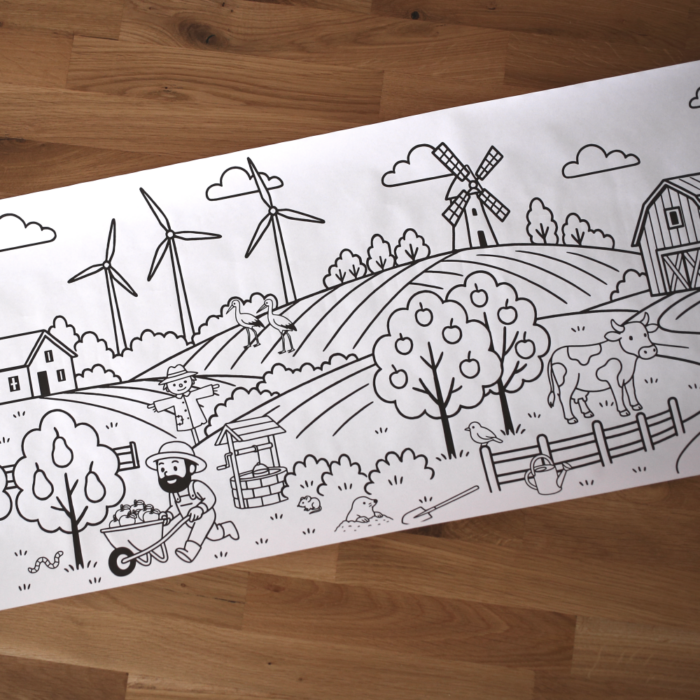 na wsi Życie na wsi - kolorowanka tematyczna