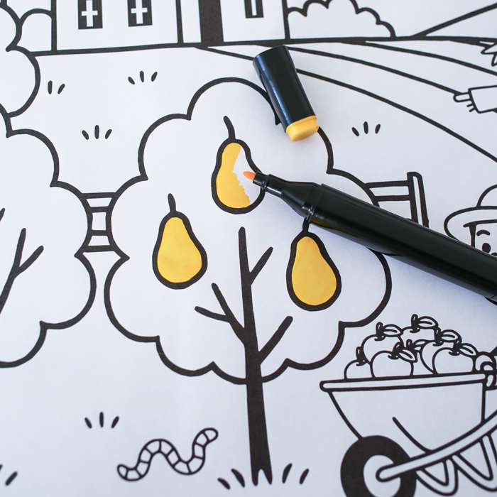 produkt foto Miejska uliczka - kolorowanka tematyczna