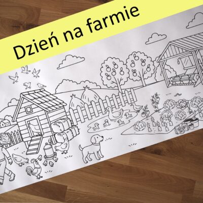 Dzień na farmie - kolorowanka tematyczna